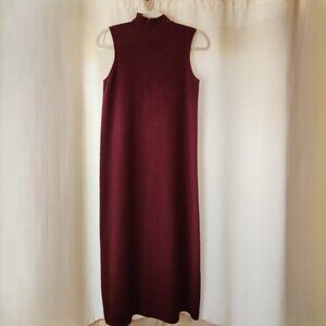 ZARA Burgundy Turtleneck Sweater Dress Size M